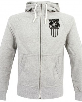AW77 FZ RUN INTERNATIONAL GREY HOODIE AW77 FZ RUN INTERNATIONAL GREY HOODIE